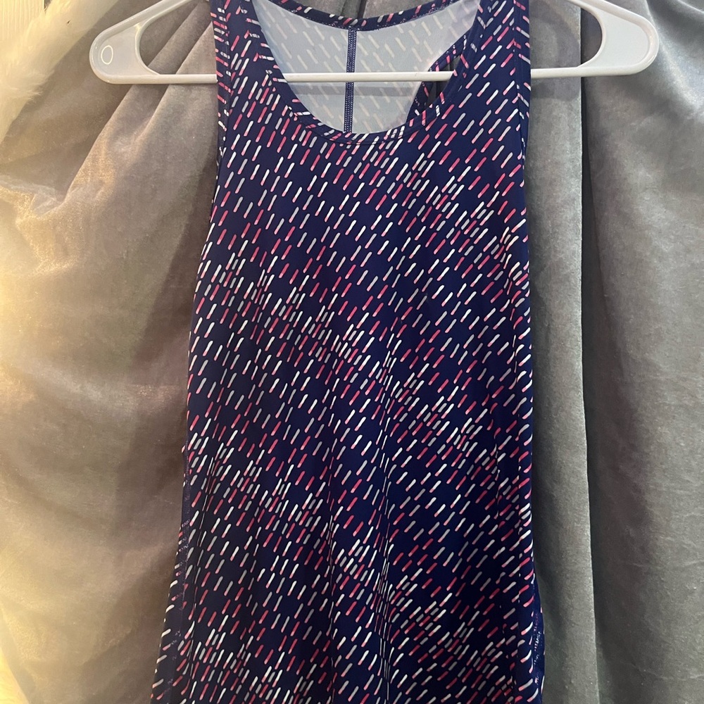Nike Blue and Pink Tank Top